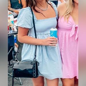 Medium light blue Sunday Best Hadley Poplin dress